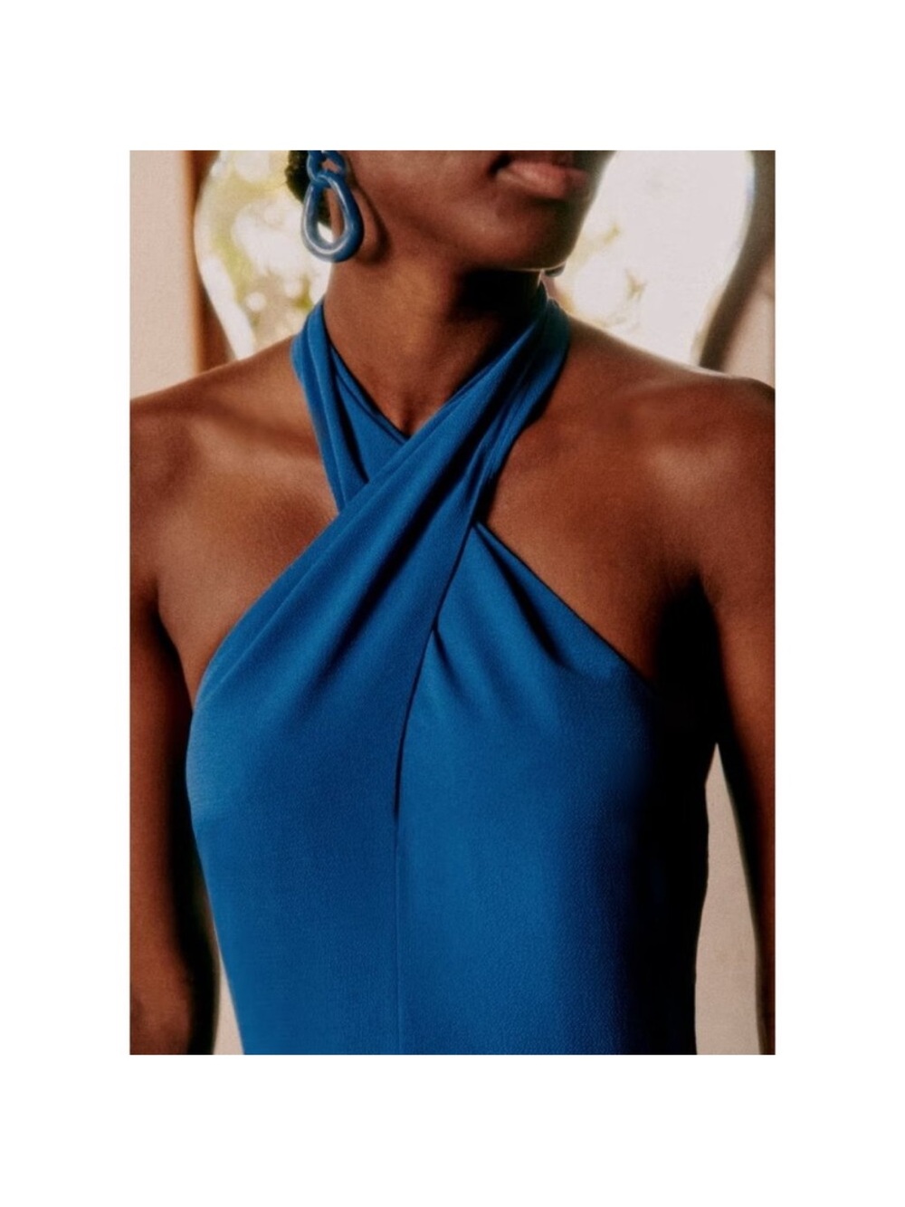 Sezane Piper Cobalt Blue Jumpsuit - Picture 3 of 10